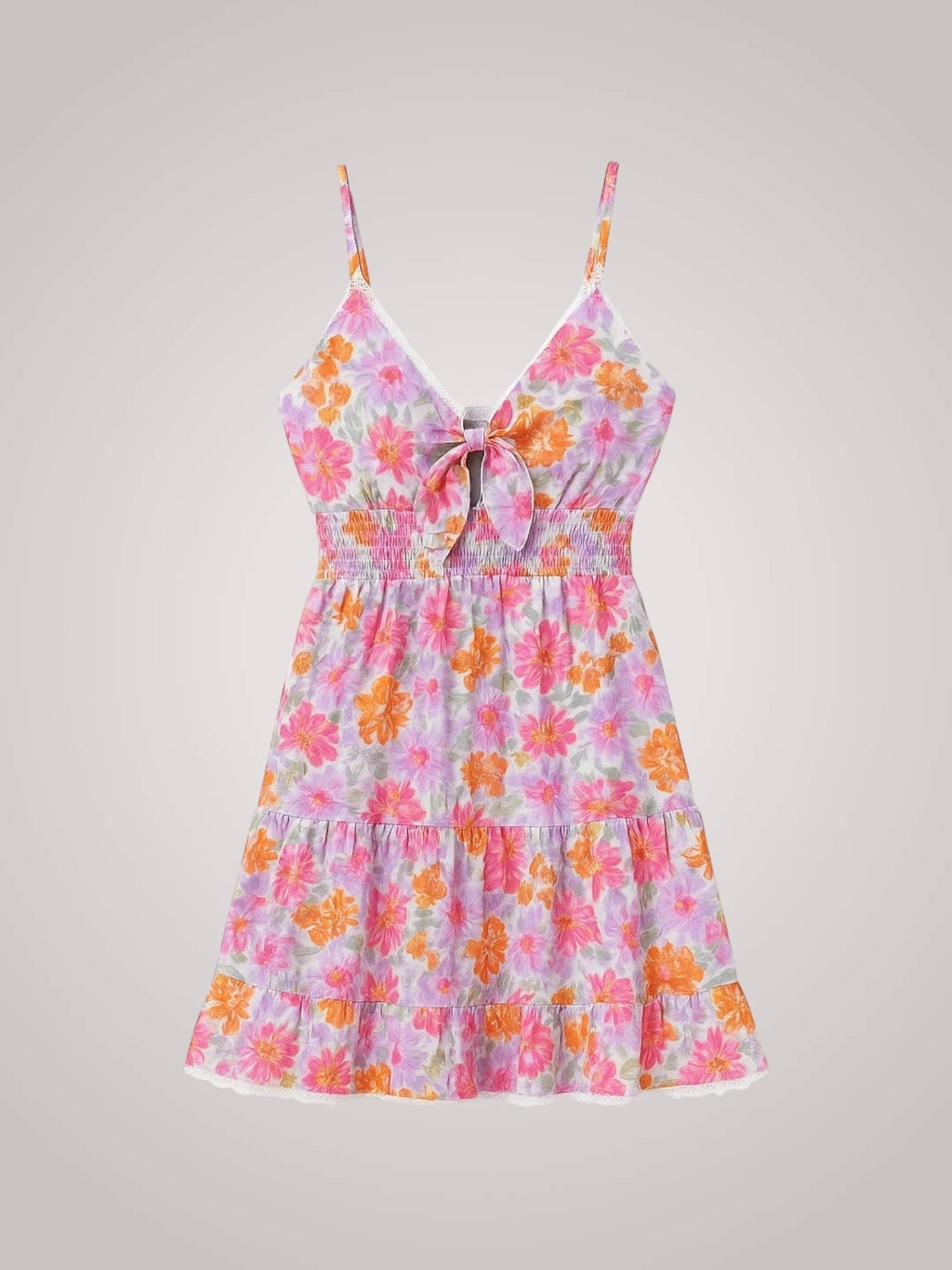 Rosie | Robe mini fleurie pour femmes avec ourlet volanté