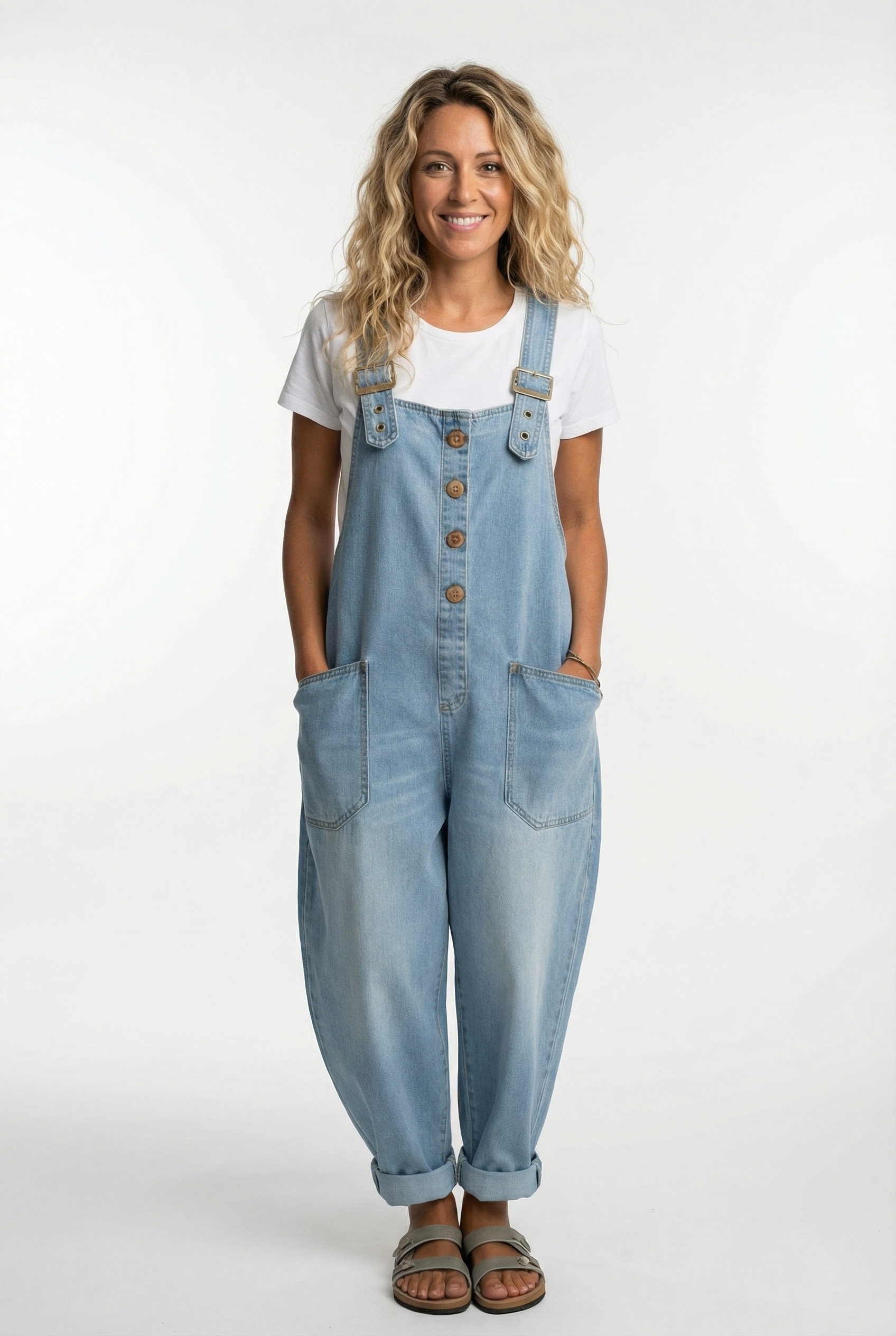 Noelia™ - Salopette en jean ajustable et polyvalente