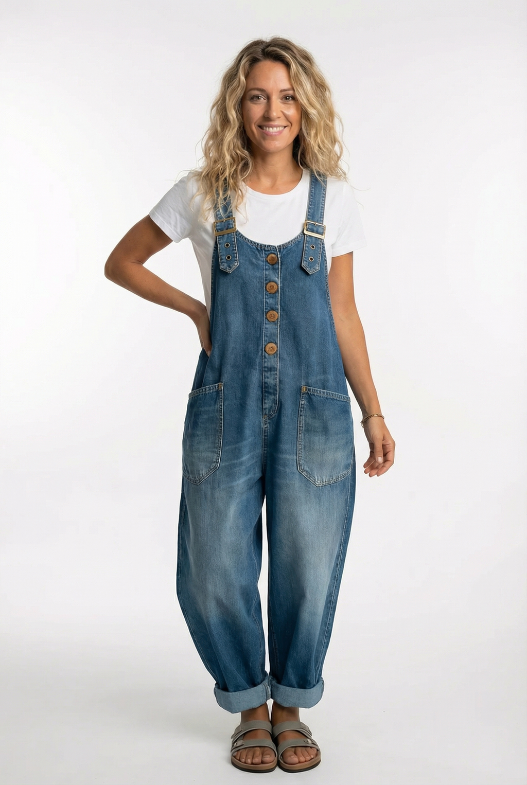 Noelia™ - Salopette en jean ajustable et polyvalente