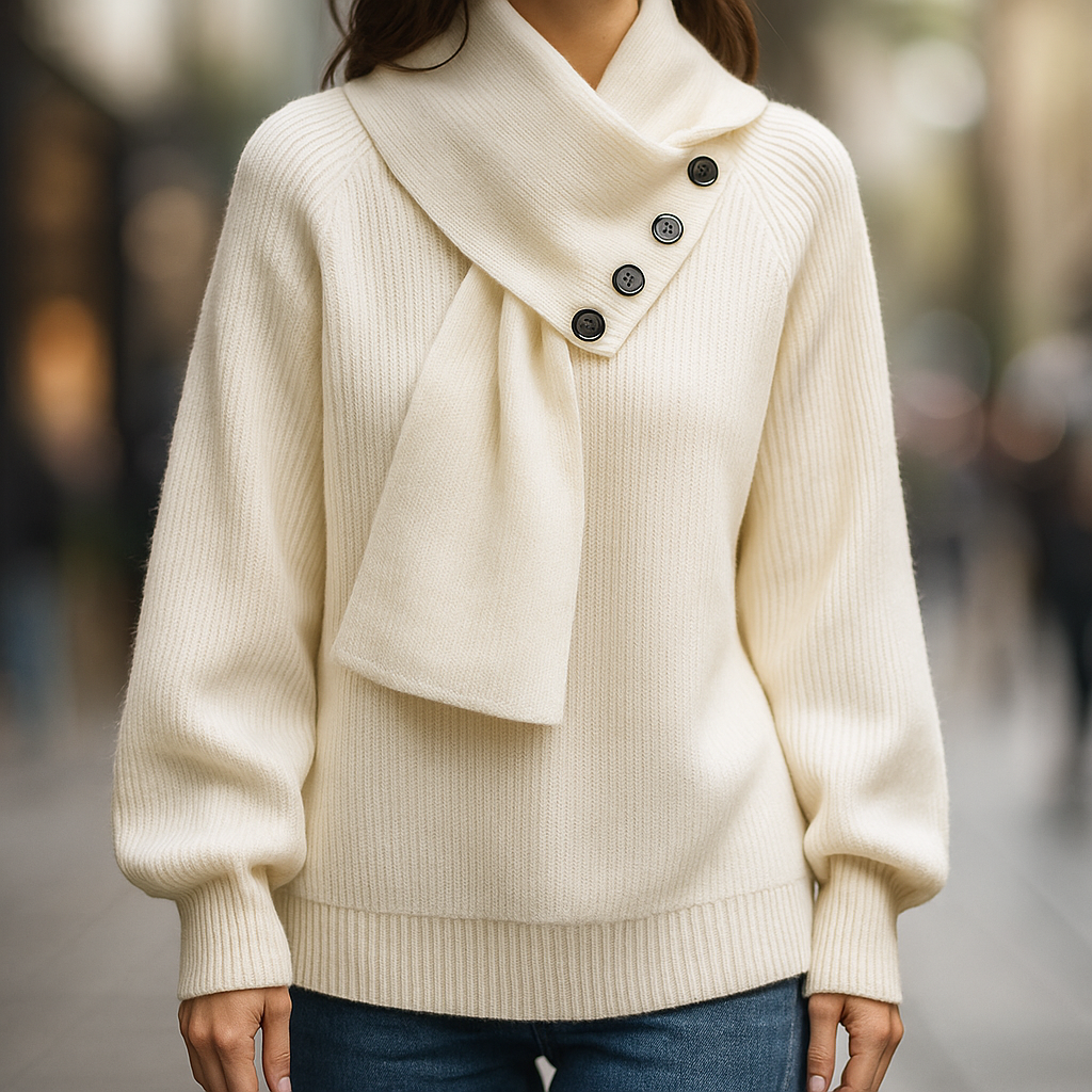 Julia | Pull d'hiver élégant et douillet avec col châle