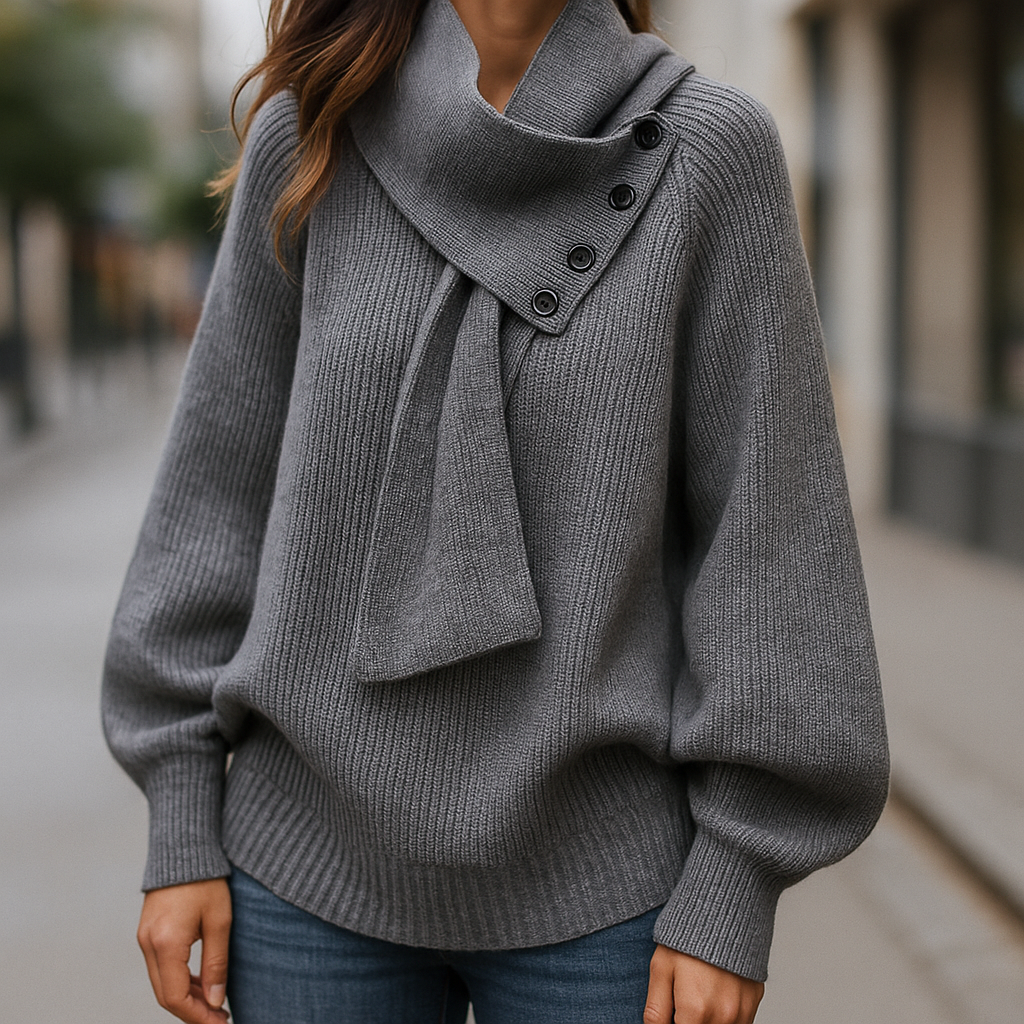Julia | Pull d'hiver élégant et douillet avec col châle