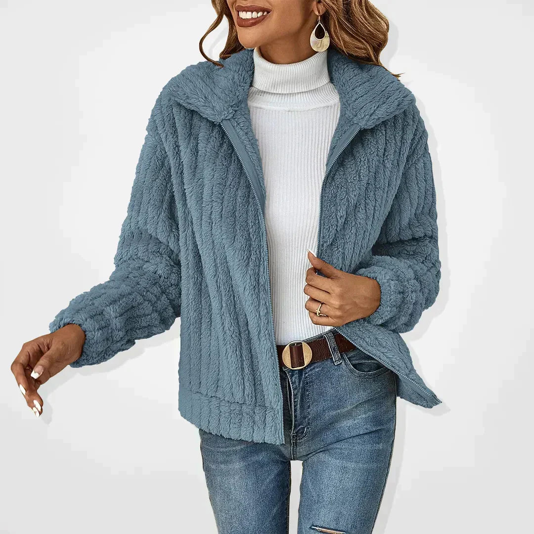 Sophia | Veste en peluche douillette et élégante