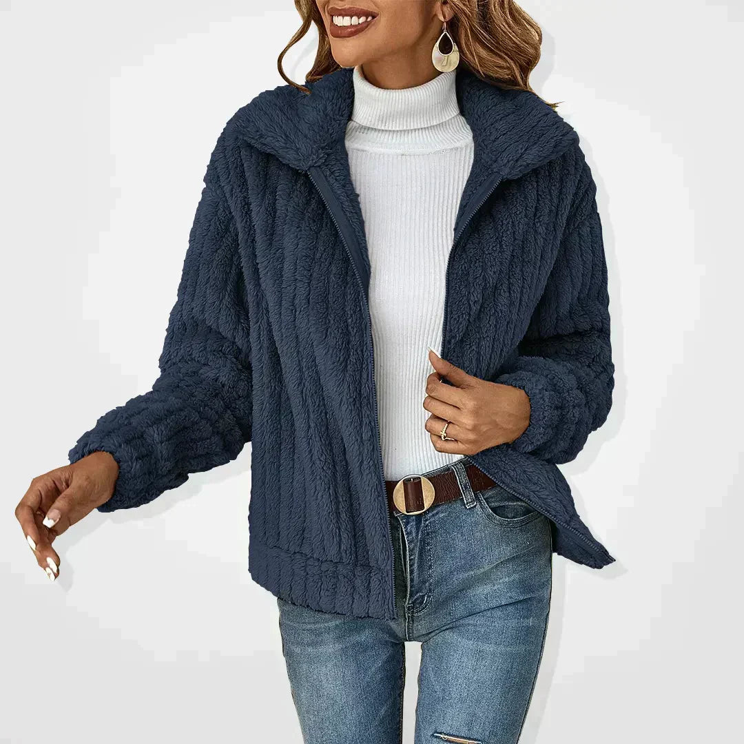 Sophia | Veste en peluche douillette et élégante