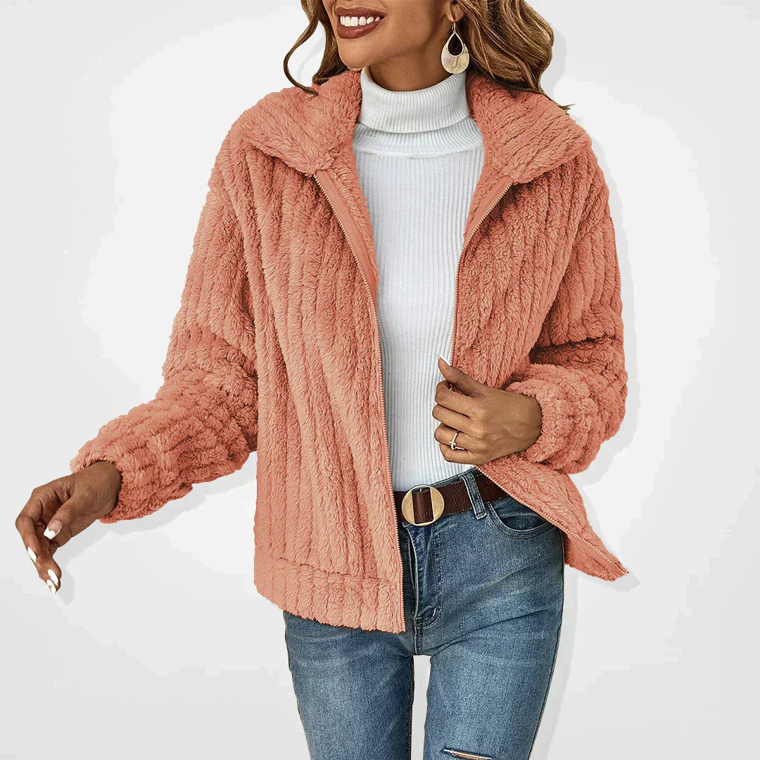 Sophia | Veste en peluche douillette et élégante