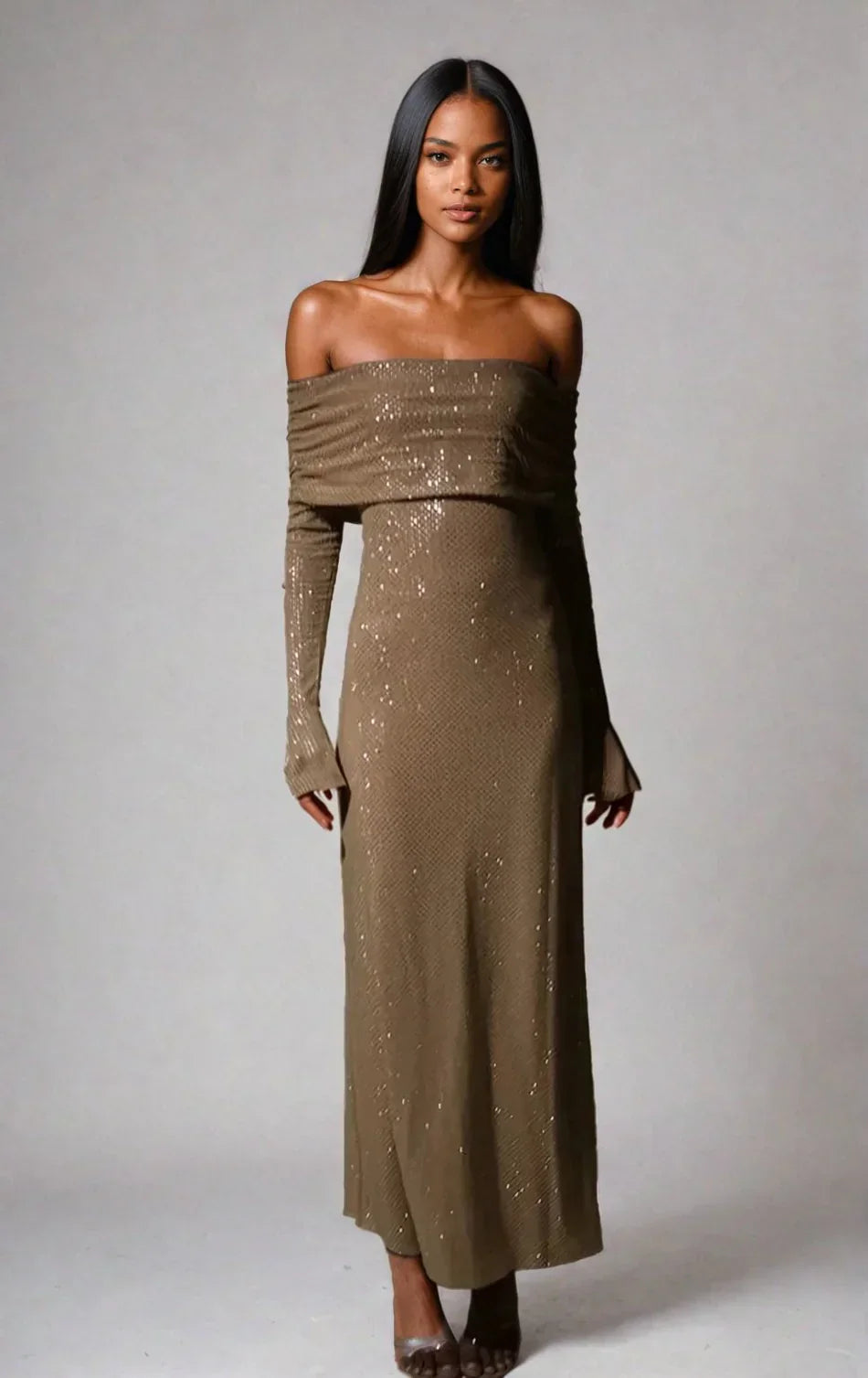 Astra | Robe longue séduisante avec fente élégante