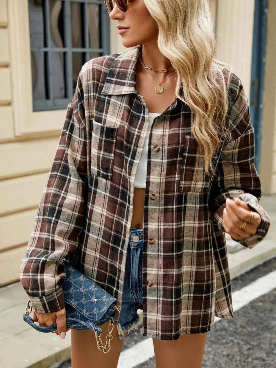 Veste Femme | Carreaux & Décontractée en Look Casual