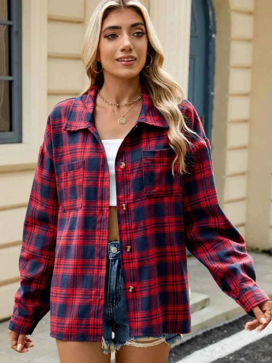 Veste Femme | Carreaux & Décontractée en Look Casual