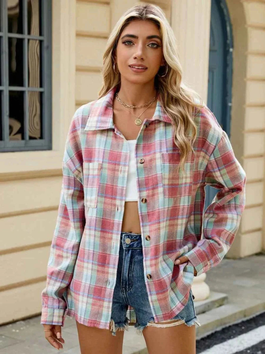 Veste Femme | Carreaux & Décontractée en Look Casual
