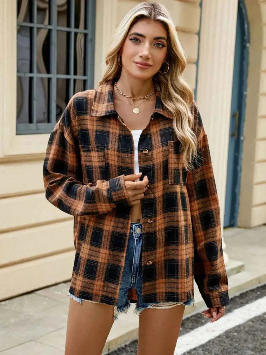 Veste Femme | Carreaux & Décontractée en Look Casual
