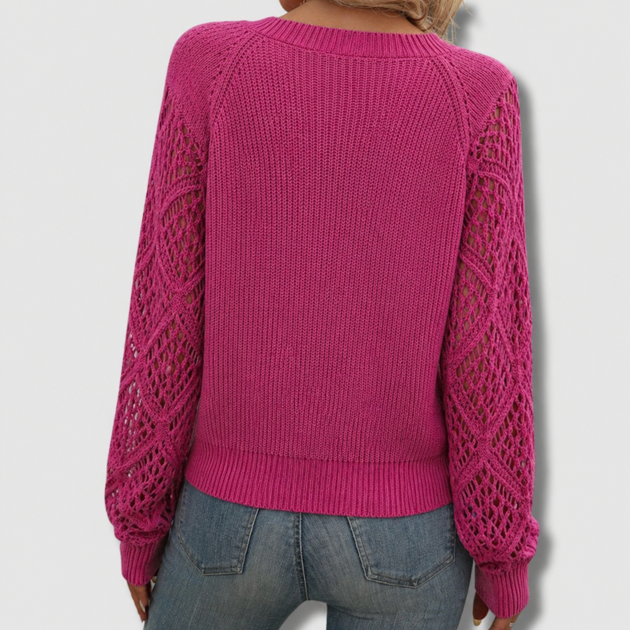 Lena | Pull en tricot à col en V élégant et confortable