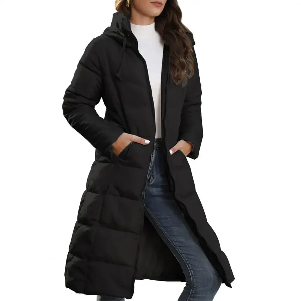 Yvonne - Manteau d'Hiver Long Élégant et Matelassé