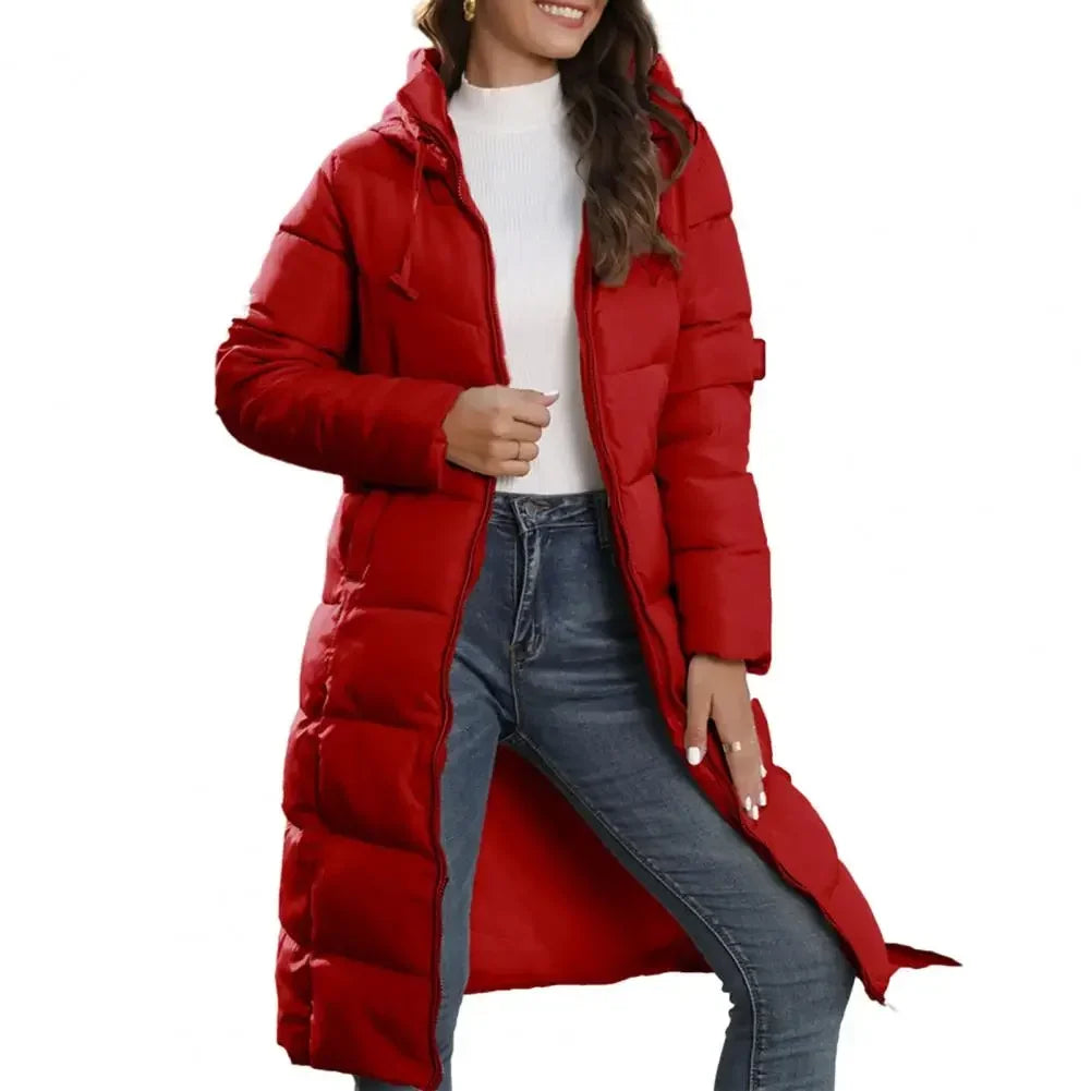 Yvonne - Manteau d'Hiver Long Élégant et Matelassé