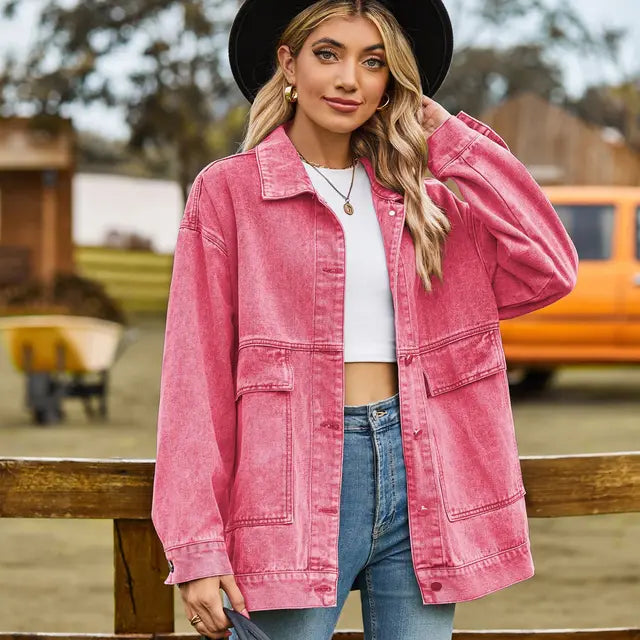 Elara – Veste en Denim Classique pour Femmes