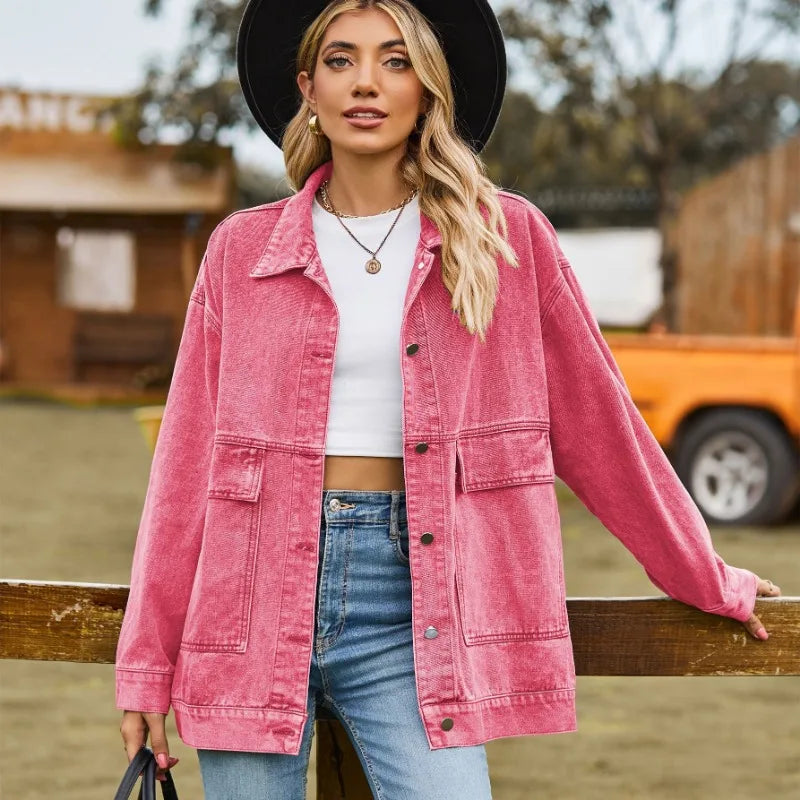 Elara – Veste en Denim Classique pour Femmes