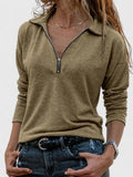 Angelika | Sweat-shirt confortable et décontracté avec fermeture éclair