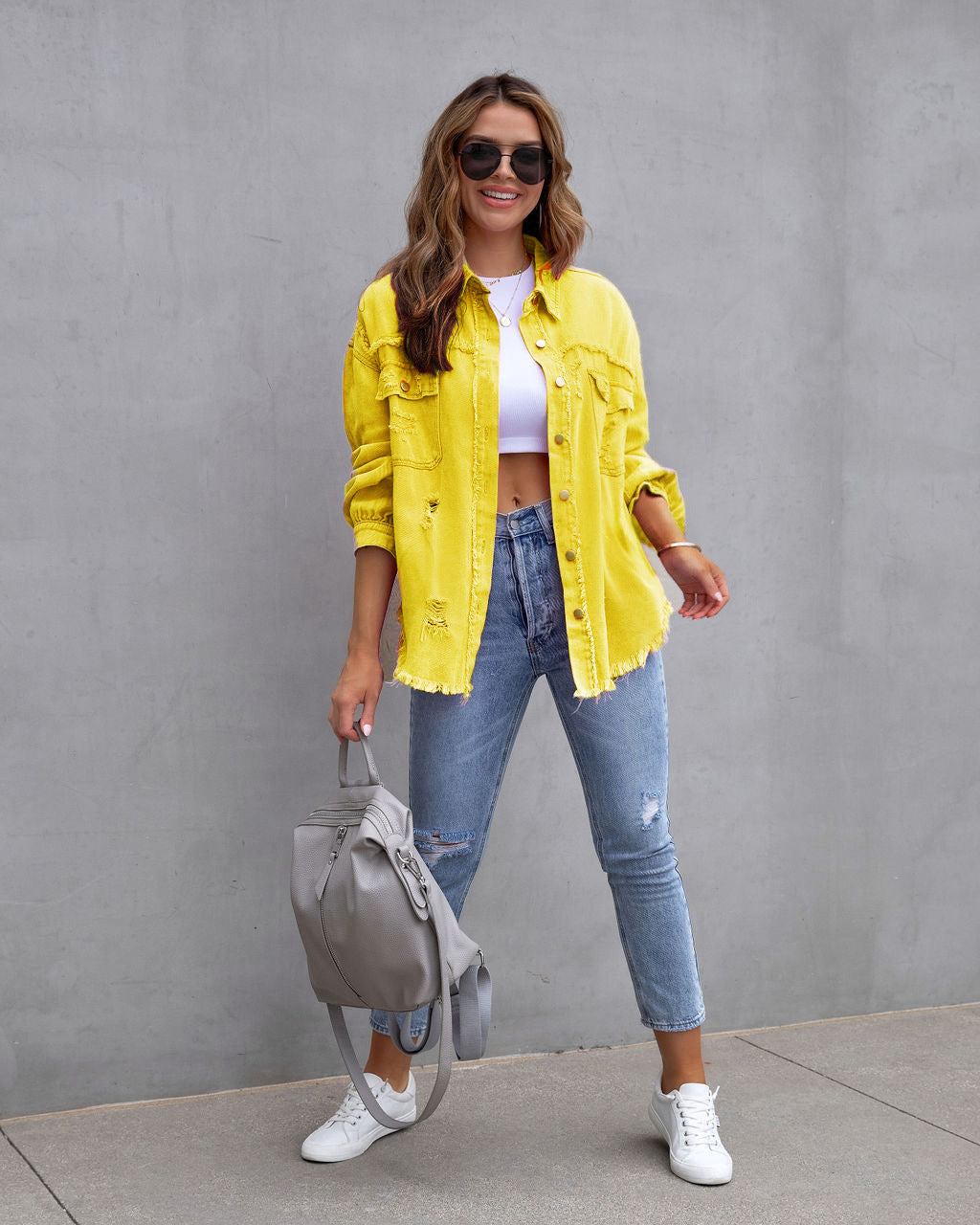 Veste en Jean Tendance avec Franges pour un Look Expressif