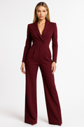 Combinaison Femme Effet Drapé | Cintrée & Jambes Amples Allongeantes