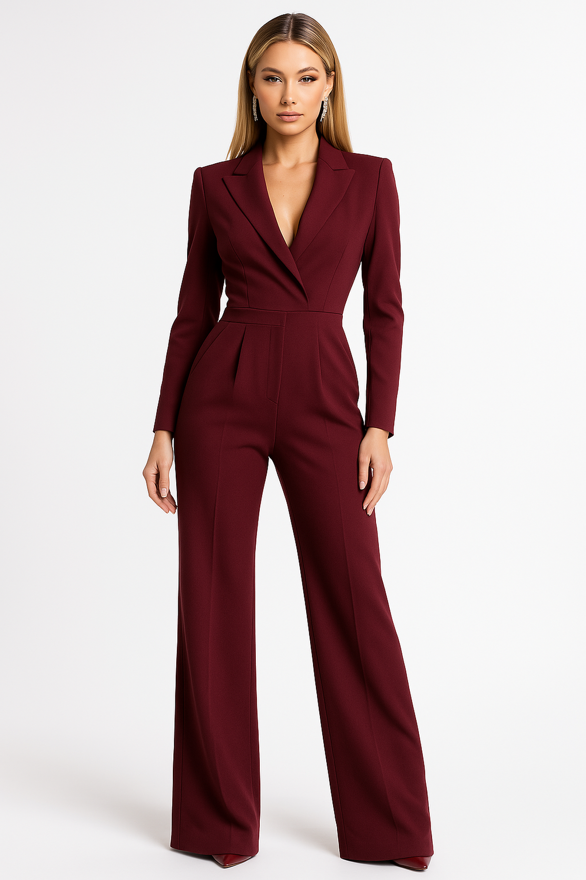Combinaison Femme Effet Drapé | Cintrée & Jambes Amples Allongeantes