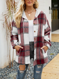 Sweat à capuche Femme | Design à carreaux & Capuche contrastée