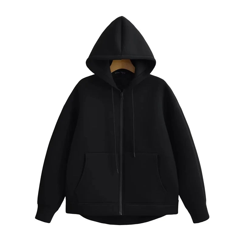 Sweat à capuche femme | Coupe oversize & fermeture éclair