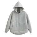 Sweat à capuche femme | Coupe oversize & fermeture éclair