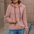 Sweat à capuche femme | Aspect teddy et confort douillet