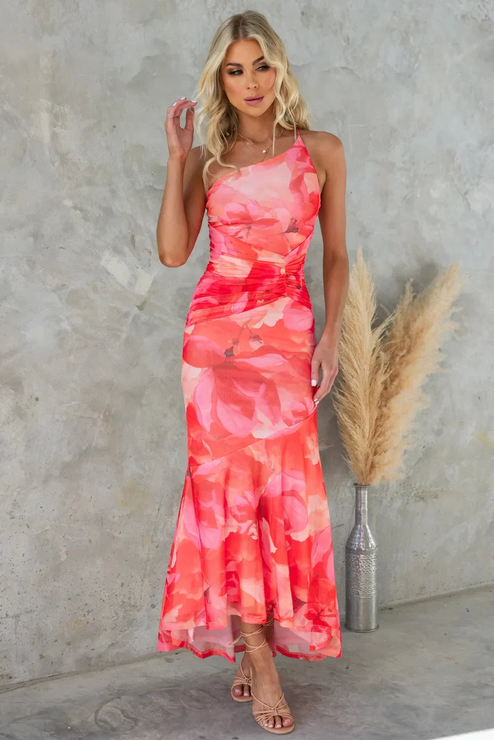 Robe Midi Florale Élégante pour Temps Chaud