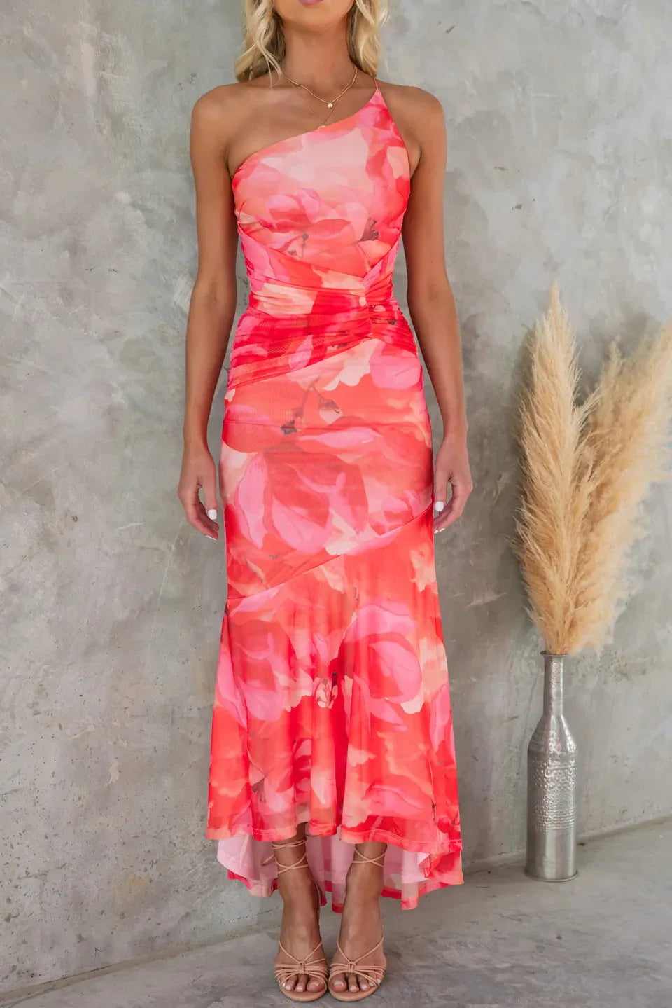 Robe Midi Florale Élégante pour Temps Chaud