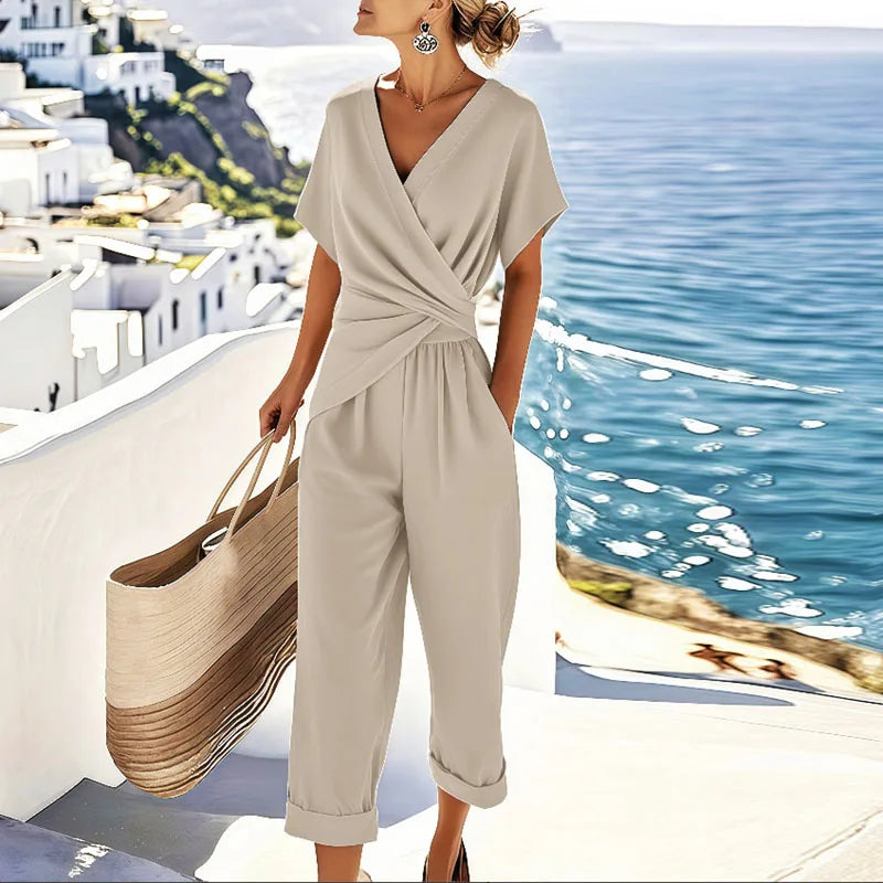 Ensemble Deux-Pièces Élégant à Manches Longues pour Femmes et Pantalon Large