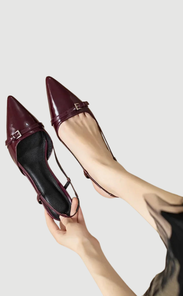 Chaussures Ouvertes à Bout Pointu avec Bride Arrière pour Femmes | Idéal pour Saisons Intermédiaires