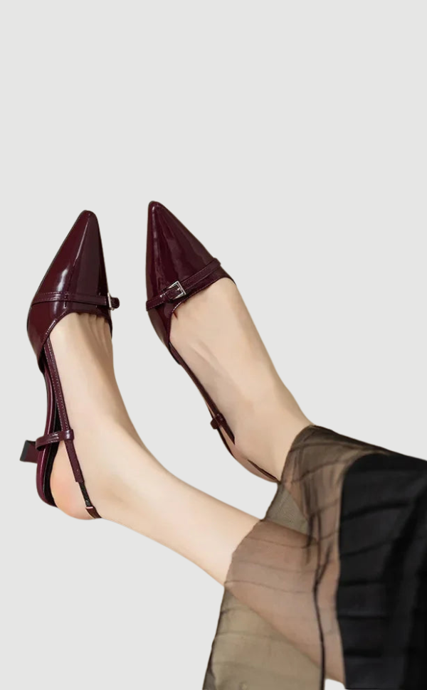 Chaussures Ouvertes à Bout Pointu avec Bride Arrière pour Femmes | Idéal pour Saisons Intermédiaires