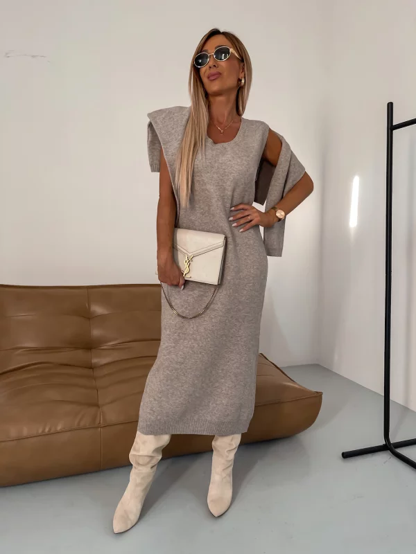 Robe et ensemble de pull à col roulé