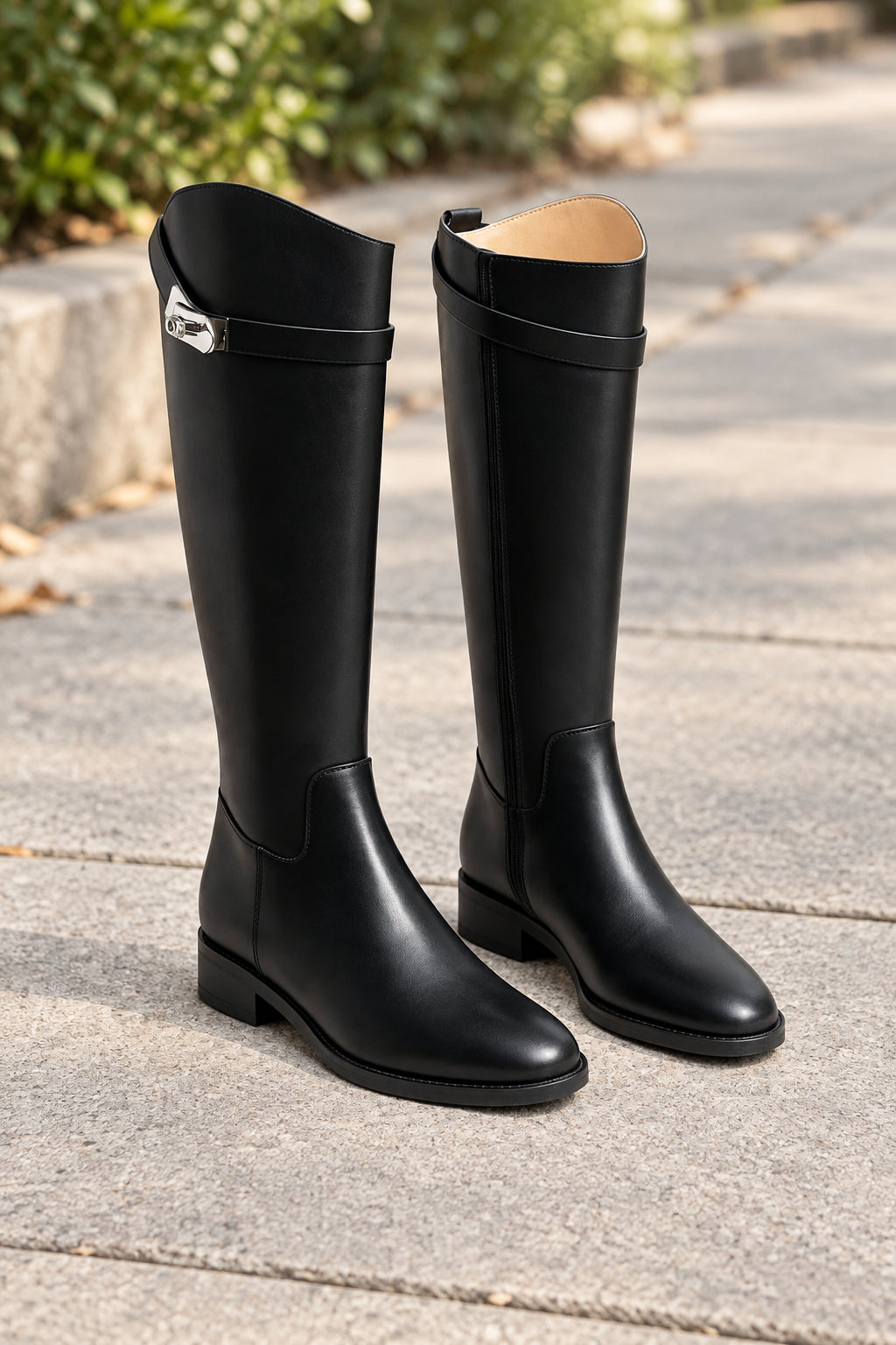 Bottes à Boucle Hautes et Fines