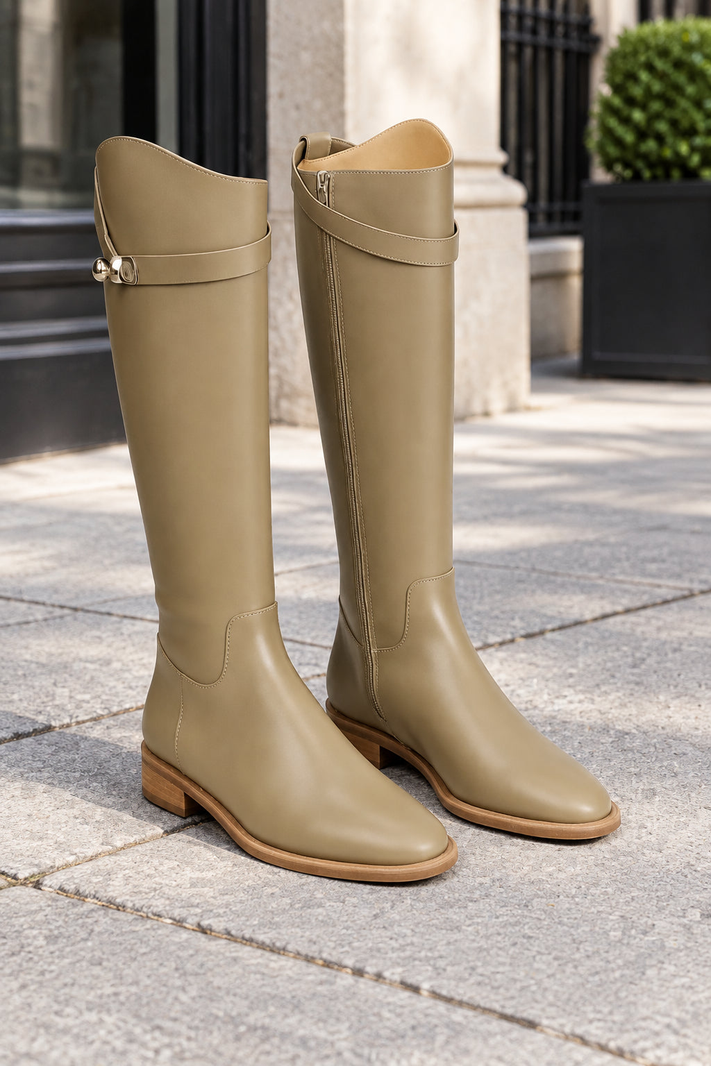 Bottes à Boucle Hautes et Fines