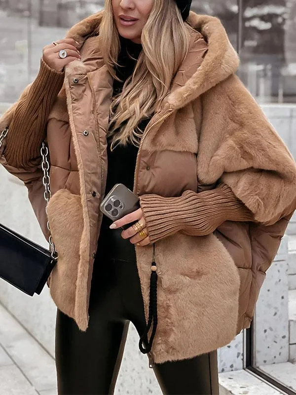 Veste Femme à Capuche de Type Bomber | Coupe Tendance et Confortable