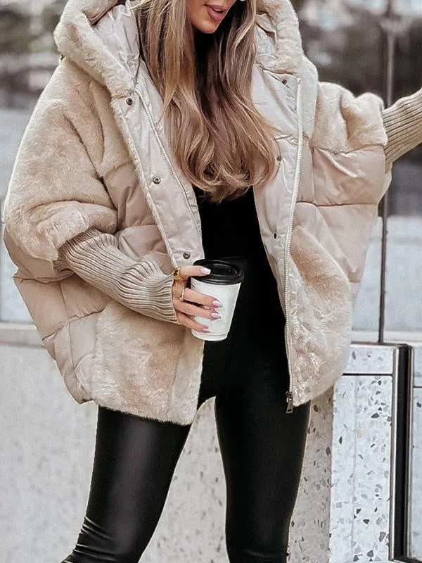 Veste Femme à Capuche de Type Bomber | Coupe Tendance et Confortable