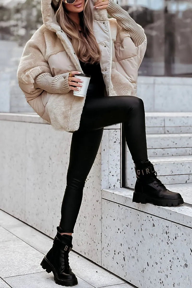 Veste Femme à Capuche de Type Bomber | Coupe Tendance et Confortable