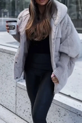 Veste Femme à Capuche de Type Bomber | Coupe Tendance et Confortable
