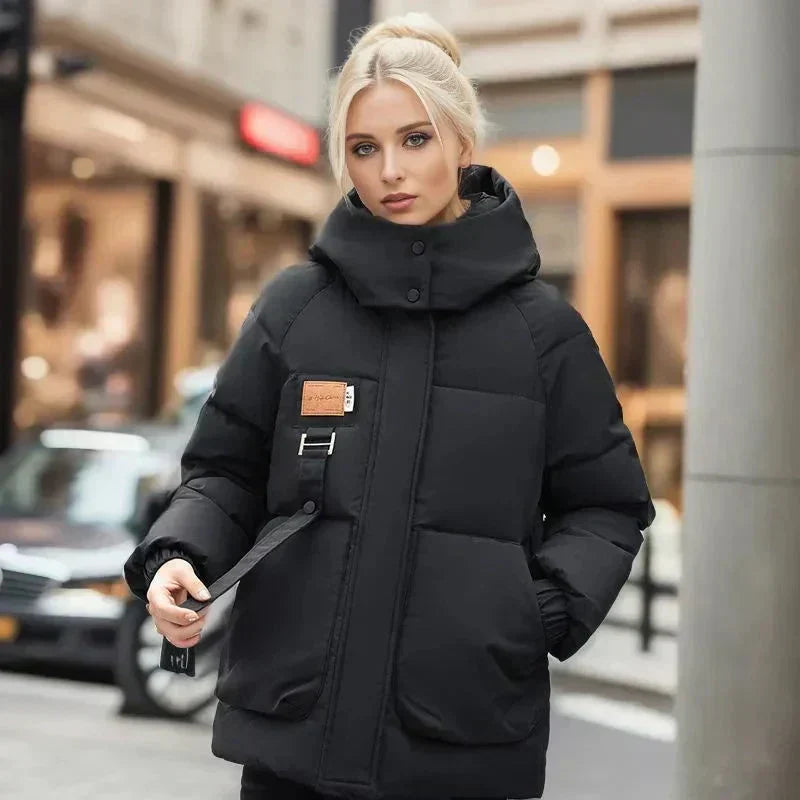 Veste matelassée femme | Oversize avec col haut
