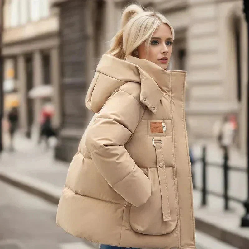 Veste matelassée femme | Oversize avec col haut