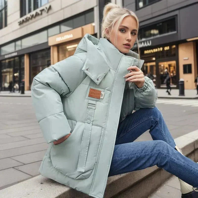 Veste matelassée femme | Oversize avec col haut