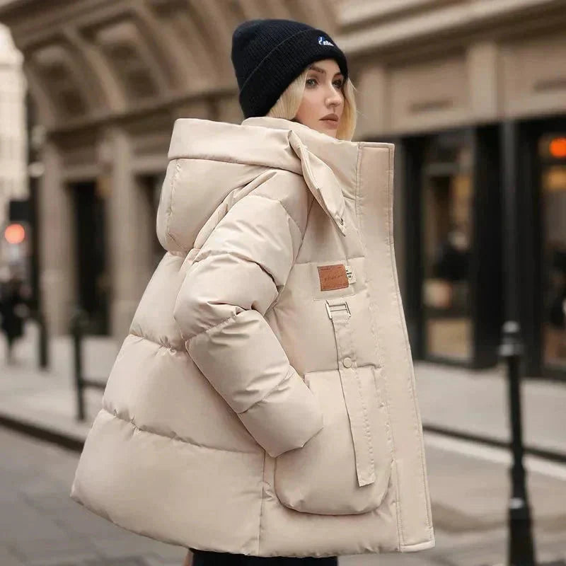 Veste matelassée femme | Oversize avec col haut