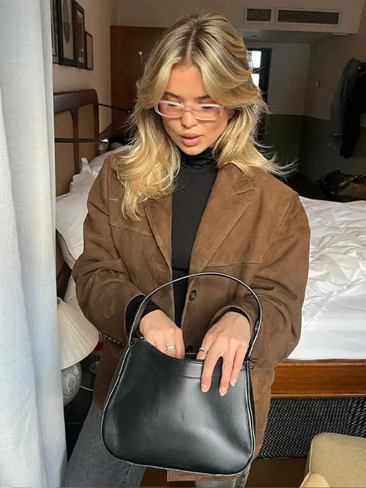 Veste oversize pour femme avec des épaules profilées