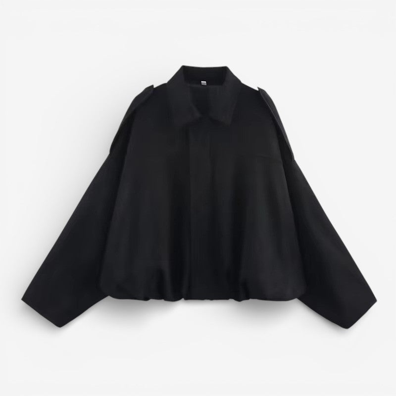 Veste courte élégante pour femme avec coupe ample et boutons