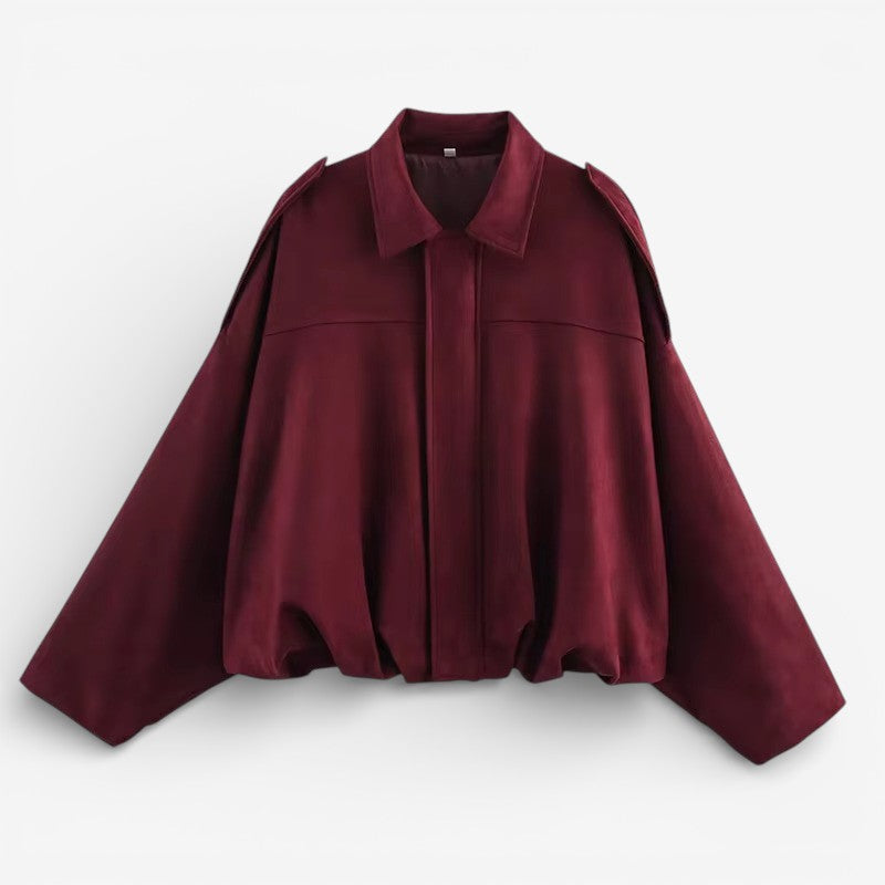 Veste courte élégante pour femme avec coupe ample et boutons