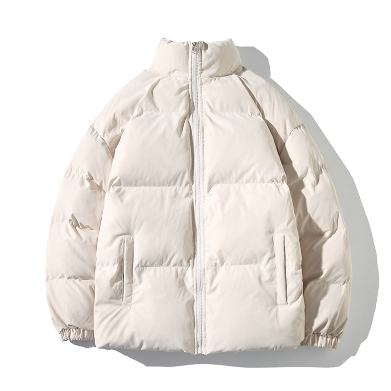 Veste d'hiver stylée pour femme avec col haut
