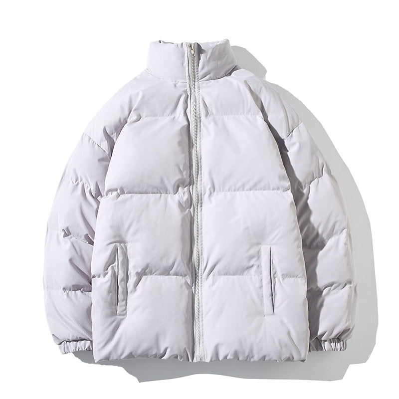 Veste d'hiver stylée pour femme avec col haut