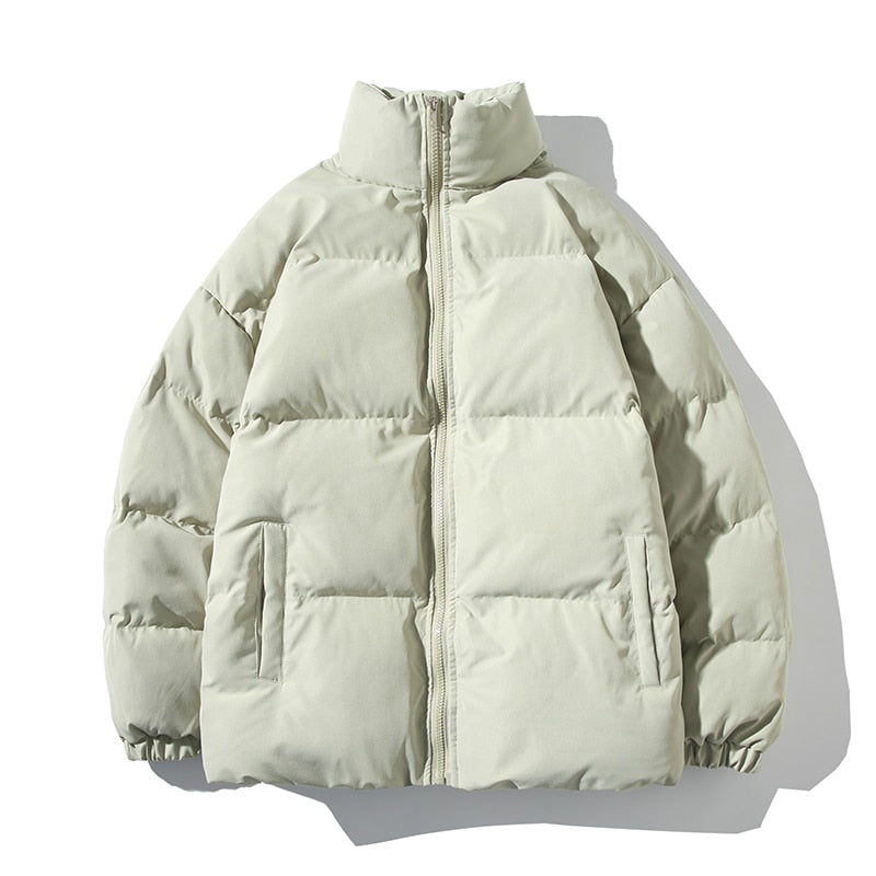 Veste d'hiver stylée pour femme avec col haut