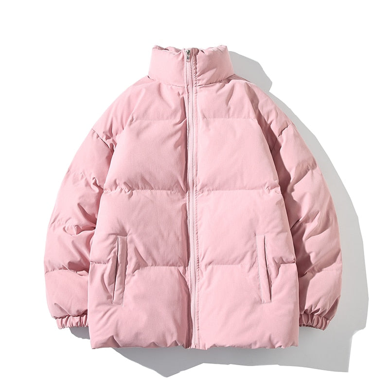 Veste d'hiver stylée pour femme avec col haut