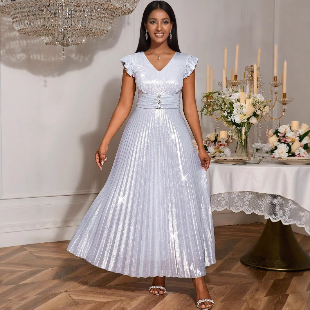Robe Maxi Fluide à Volants Mirla pour Femmes